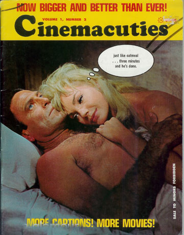 CINEMACUTIES magazine side cover Issue 2  1967