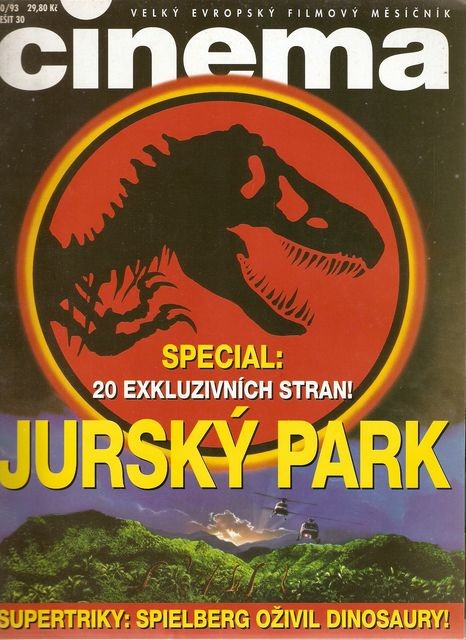 CINEMA (Cz) magazine side cover  October 1993
