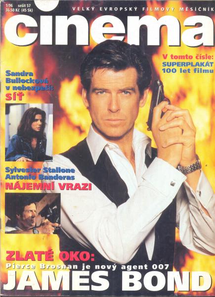 CINEMA (Cz) magazine side cover  January 1996