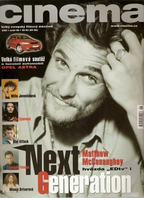 CINEMA (Cz) magazine side cover  June 1999