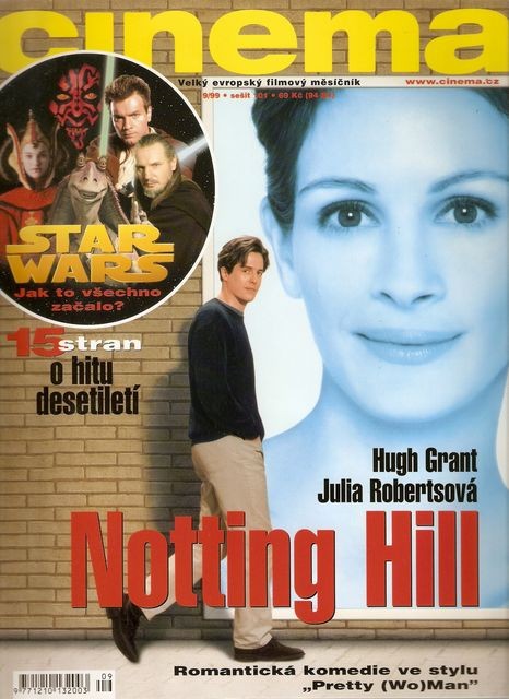 CINEMA (Cz) magazine side cover  September 1999