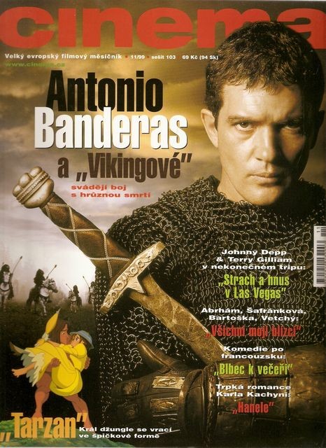 CINEMA (Cz) magazine side cover  November 1999
