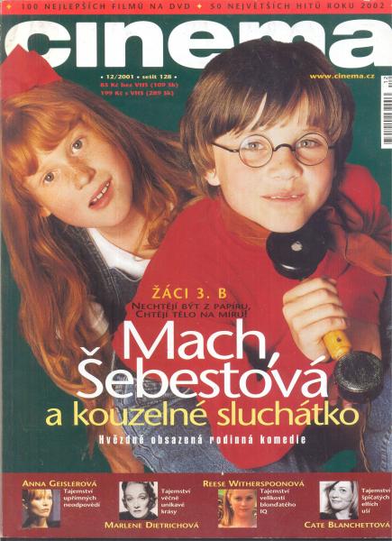 CINEMA (Cz) magazine side cover  December 2001