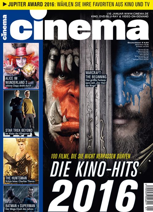 CINEMA (De) magazine side cover January 2016