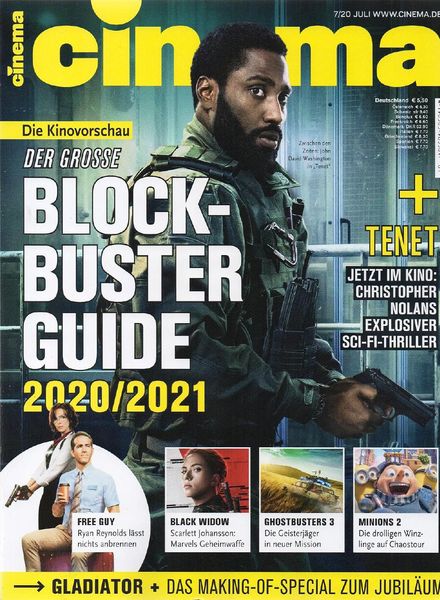 CINEMA (De) magazine side cover  July 2020