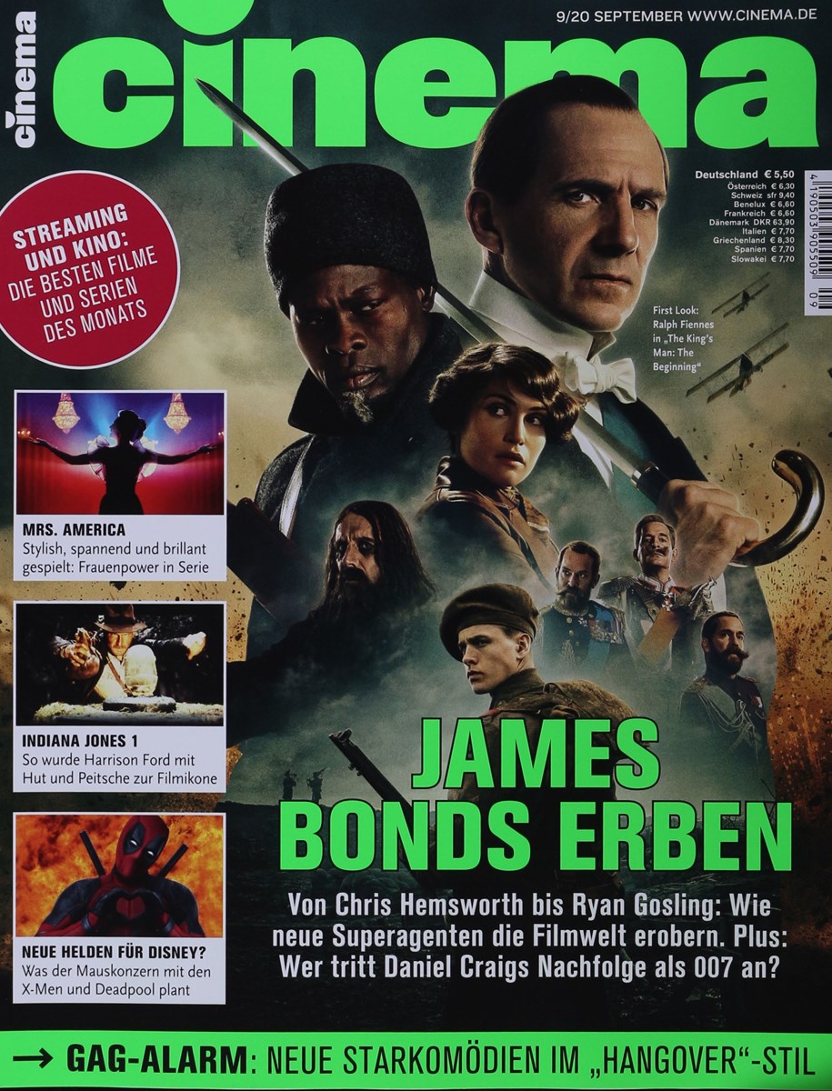CINEMA (De) magazine side cover  September 2020