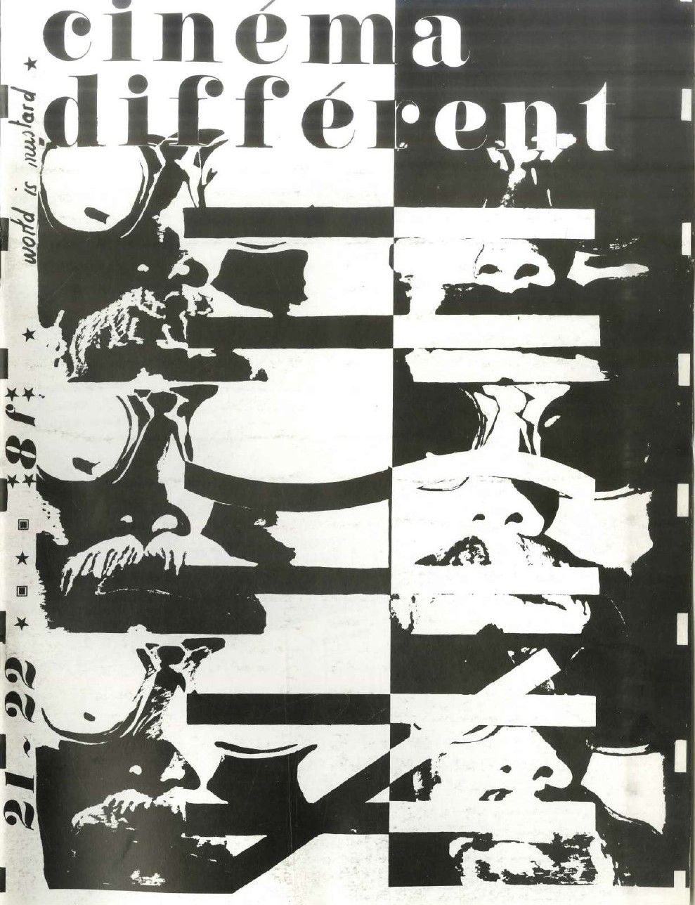 CINEMA DIFFERENT magazine side cover Issue 21-22  June 1978