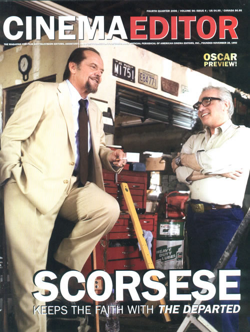 CINEMA EDITOR magazine side cover Issue 223  Vol 56 # 4 Fall 2006