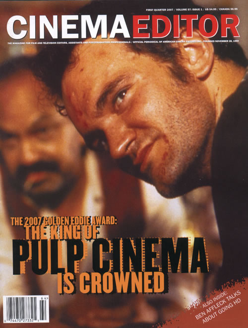CINEMA EDITOR magazine side cover Issue 224  Vol 57 # 1 January/February/March 2007