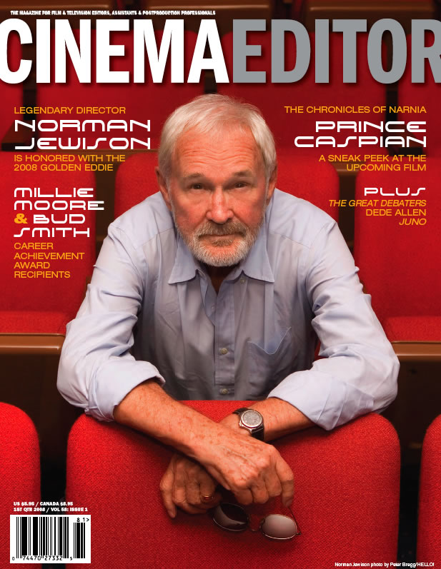 CINEMA EDITOR magazine side cover Issue 228  Vol 58 # 1 January/February/March 2008