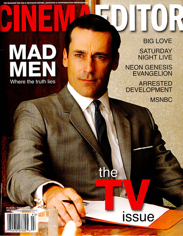 CINEMA EDITOR magazine side cover Issue 234  Vol 59 # 3 July/August/September 2009