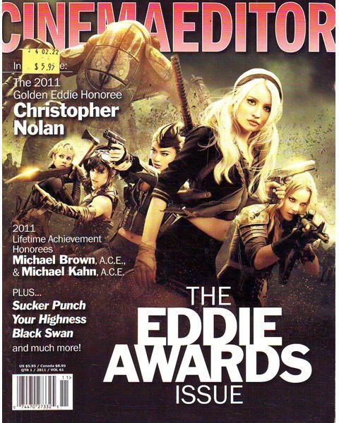 CINEMA EDITOR magazine side cover Issue 240  Vol 61 # 1 March/April/May 2011