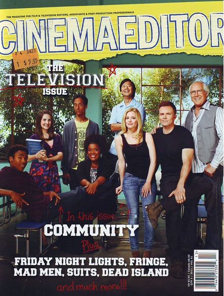 CINEMA EDITOR magazine side cover Issue 242  Vol 61 # 3 September/October/November 2011