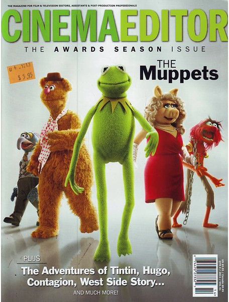 CINEMA EDITOR magazine side cover Issue 243  Vol 61 # 4 December 2011