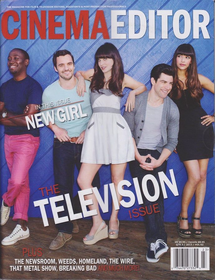 CINEMA EDITOR magazine side cover Issue 246  Vol 62 # 3 September/October/November 2012