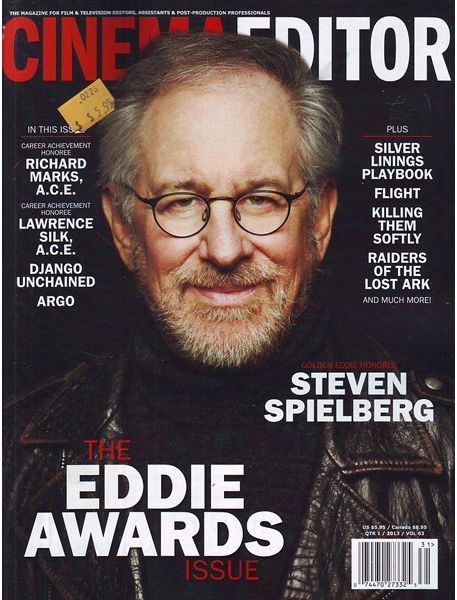 CINEMA EDITOR magazine side cover Issue 248  Vol 63 # 1 March/April/May 2013