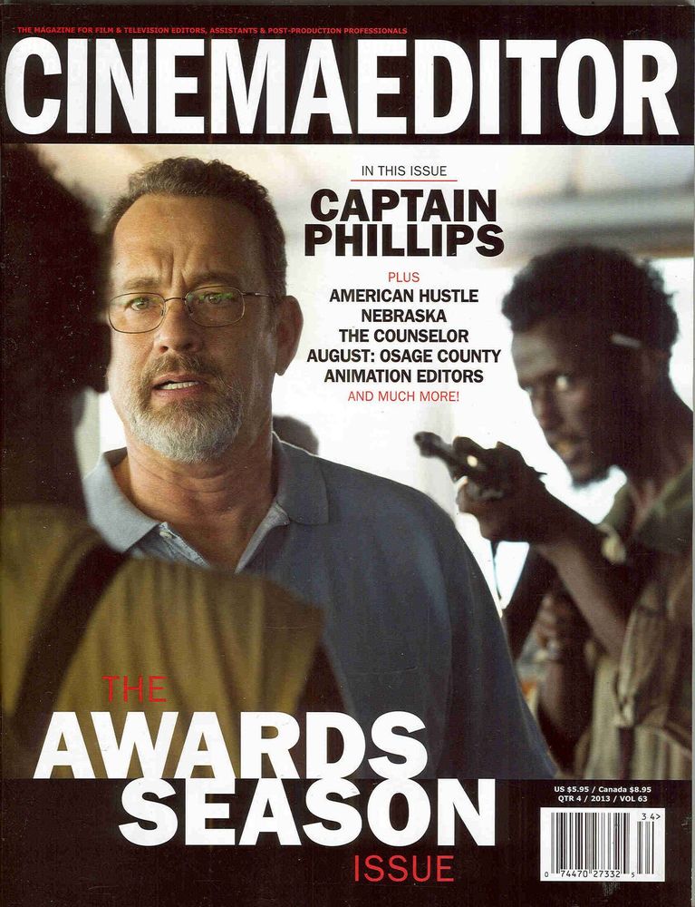 CINEMA EDITOR magazine side cover December 2013