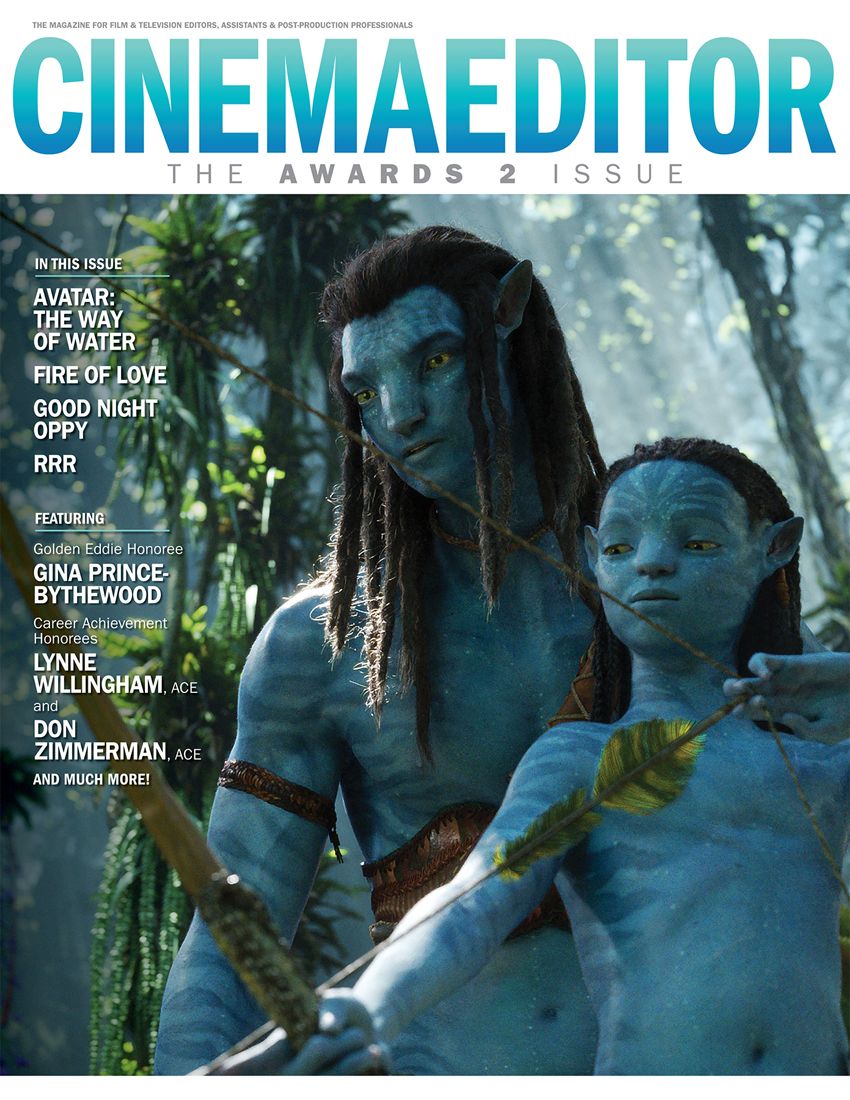 CINEMA EDITOR magazine side cover  January/March 2023