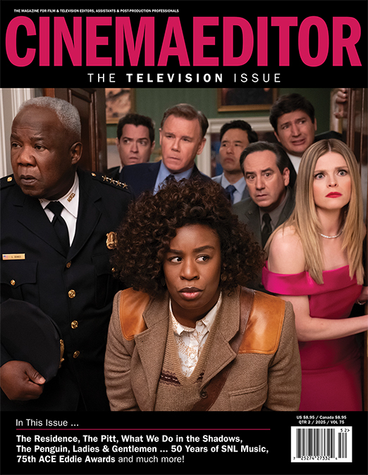 CINEMA EDITOR magazine side cover  April/June 2025