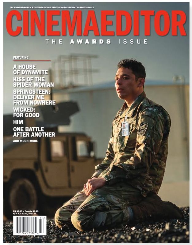 CINEMA EDITOR magazine side cover  October/December 2025