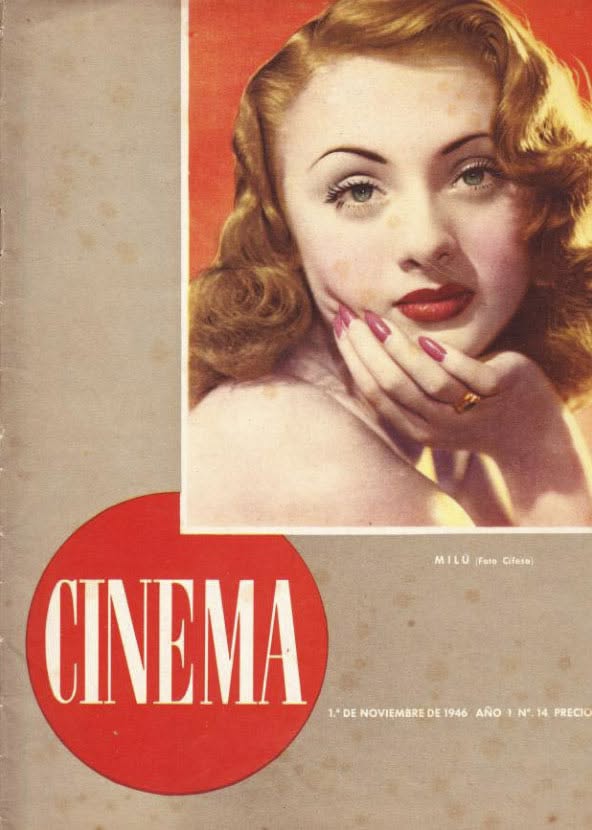 CINEMA (40s Sp) magazine side cover Issue 14 1 November 1946