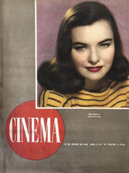 CINEMA (40s Sp) magazine side cover Issue 19 15 January 1947