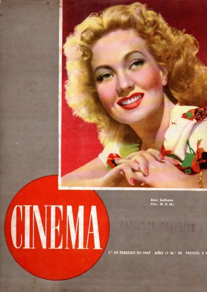 CINEMA (40s Sp) magazine side cover Issue 20 1 February 1947
