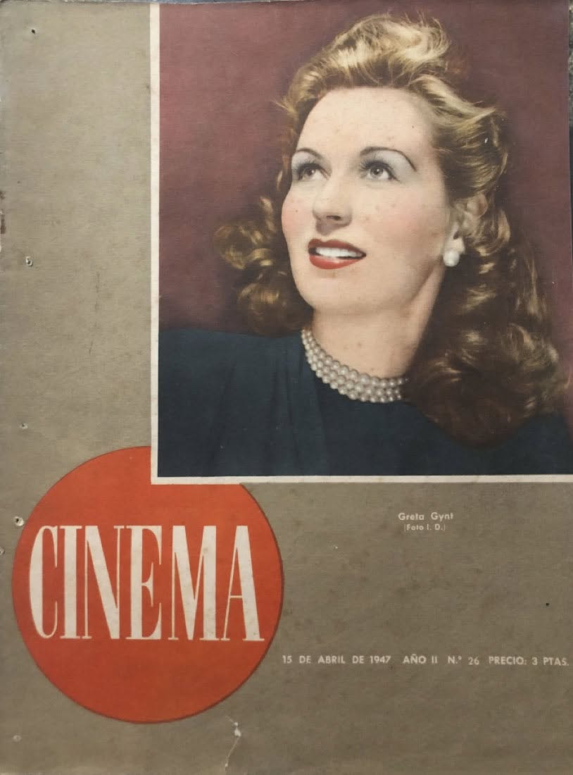 CINEMA (40s Sp) magazine side cover Issue 26 15 April 1947