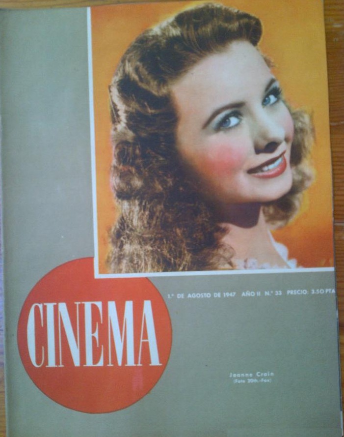 CINEMA (40s Sp) magazine side cover Issue 33 1 August 1947