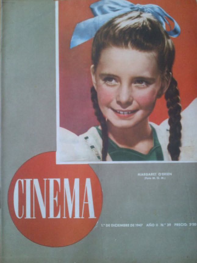 CINEMA (40s Sp) magazine side cover Issue 39 1 December 1947