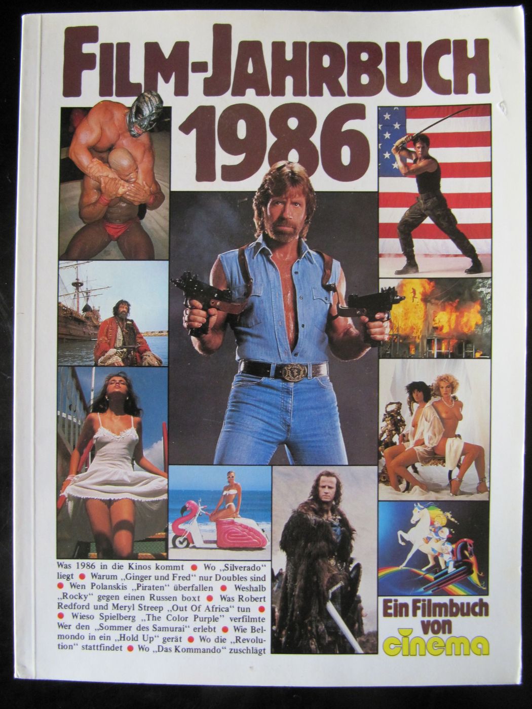 CINEMA FILMBUCH magazine side cover  Yearbook  1986