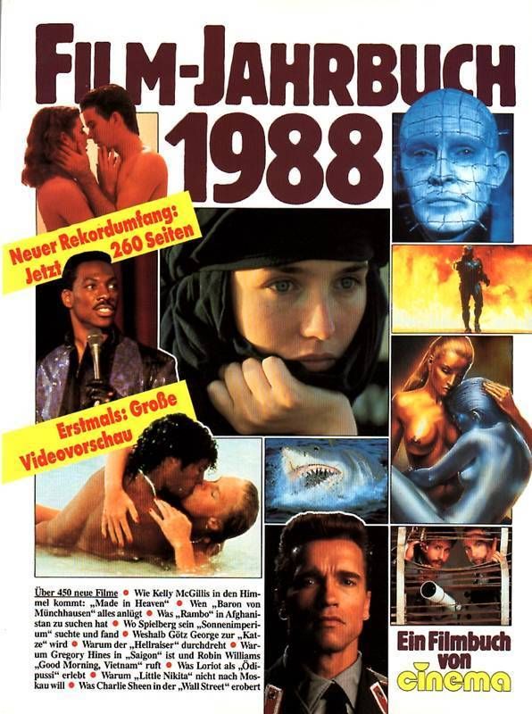 CINEMA FILMBUCH magazine side cover  Yearbook  1988