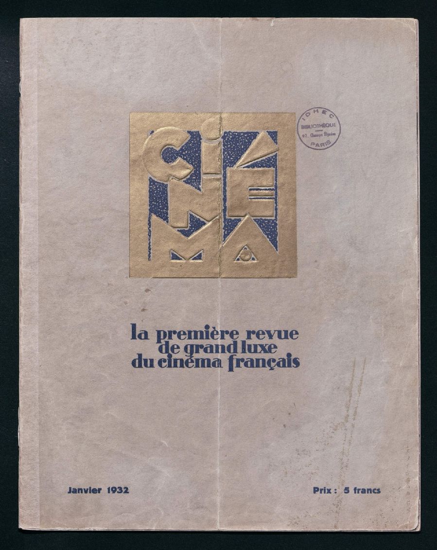 CINEMA (FR 1927) magazine side cover Issue 49  January 1932
