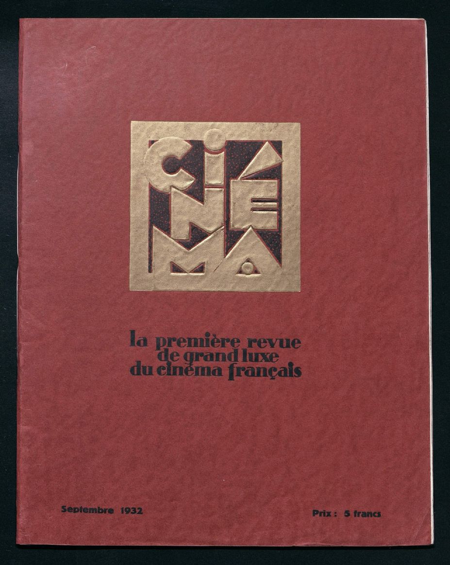 CINEMA (FR 1927) magazine side cover Issue 56  September 1932