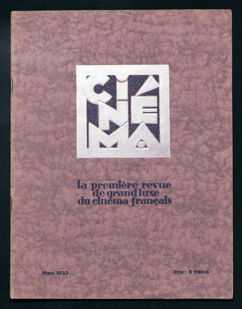 CINEMA (FR 1927) magazine side cover Issue 62  March 1933