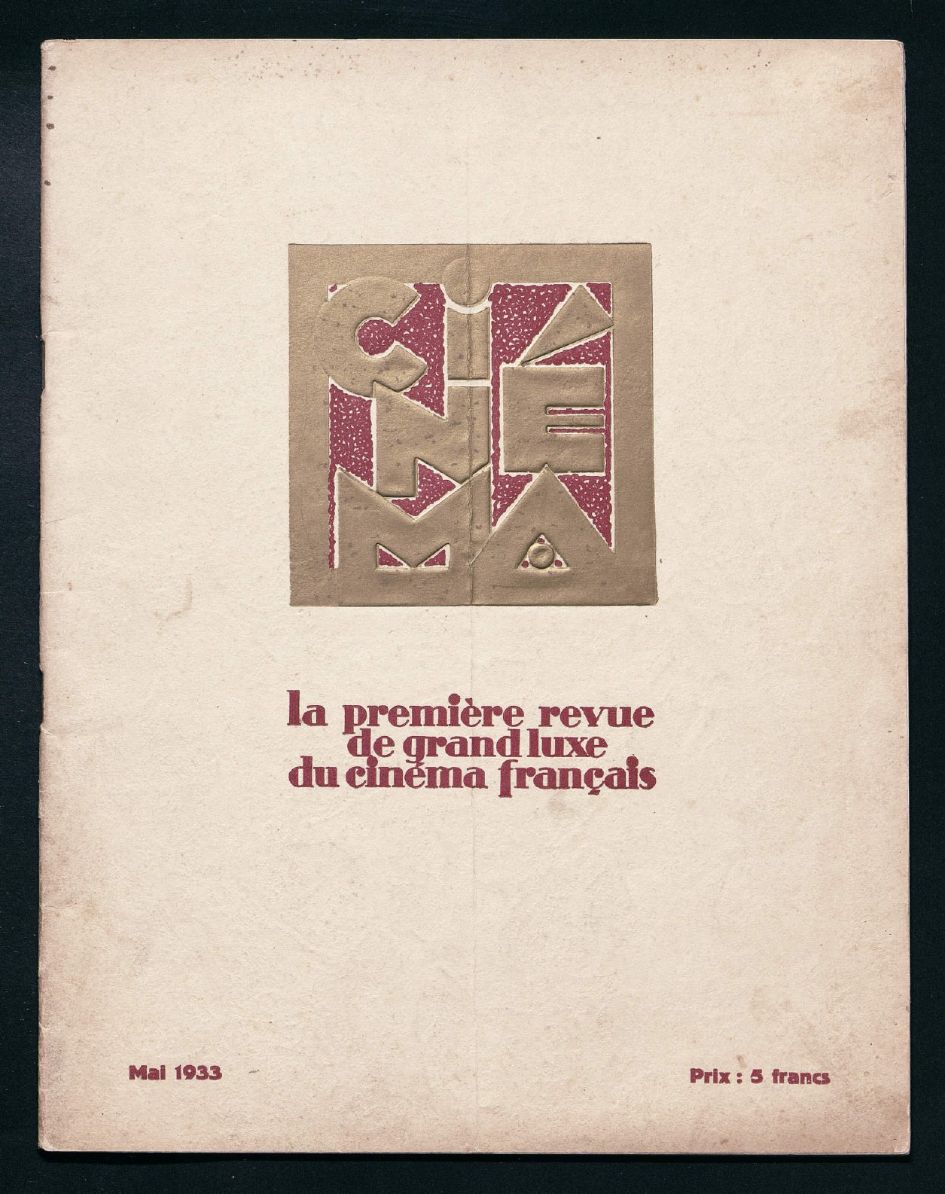 CINEMA (FR 1927) magazine side cover Issue 64  May 1933