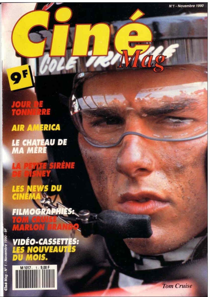 CINE MAG magazine side cover Issue 1 November 1990