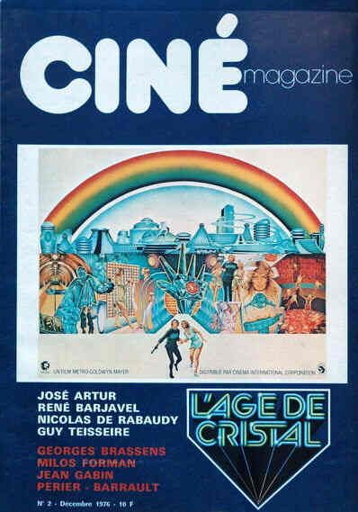 CINE MAGAZINE (Fr) magazine side cover Issue 2  December 1976