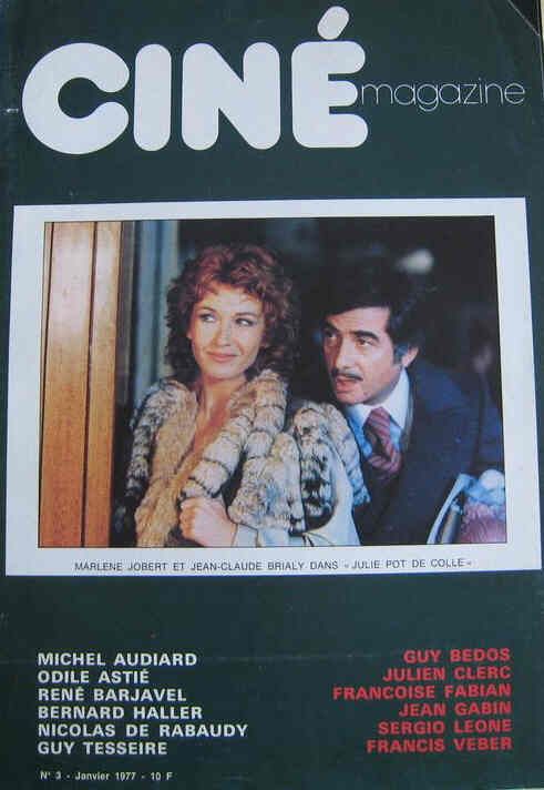 CINE MAGAZINE (Fr) magazine side cover Issue 3  January 1977