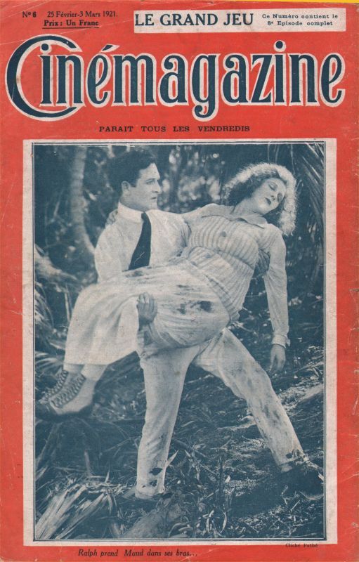 CINEMAGAZINE magazine side cover Issue 6 25 February 1921