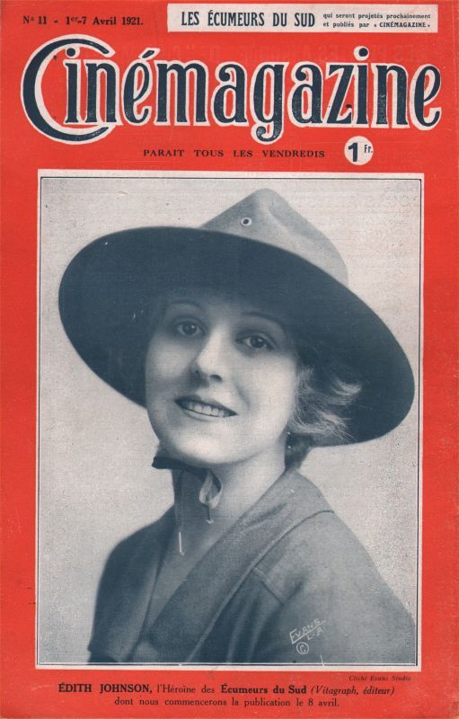 CINEMAGAZINE magazine side cover Issue 11 1 April 1921