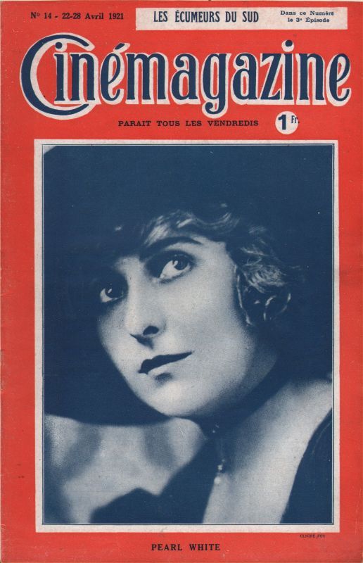 CINEMAGAZINE magazine side cover Issue 14 22 April 1921