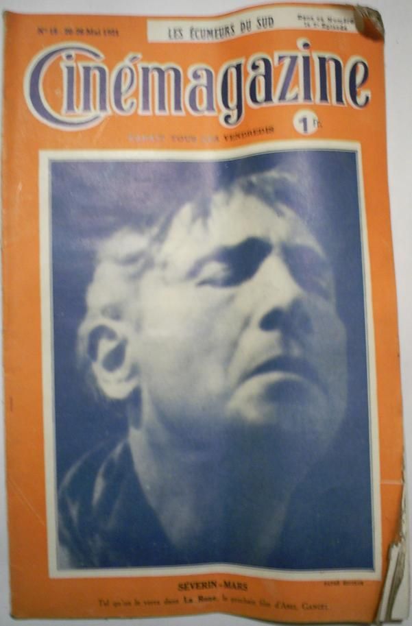 CINEMAGAZINE magazine side cover Issue 18 20 May 1921
