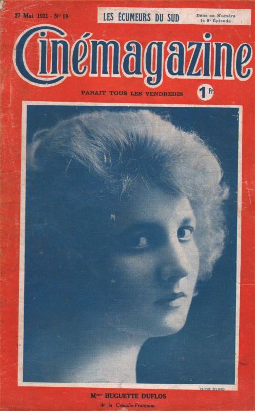 CINEMAGAZINE magazine side cover Issue 19 27 May 1921