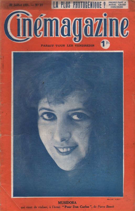 CINEMAGAZINE magazine side cover Issue 27 22 July 1921