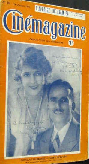 CINEMAGAZINE magazine side cover Issue 39 14 October 1921