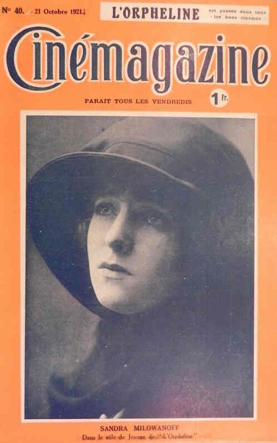 CINEMAGAZINE magazine side cover Issue 40 21 October 1921