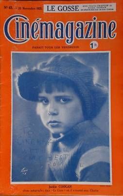 CINEMAGAZINE magazine side cover Issue 43 11 November 1921