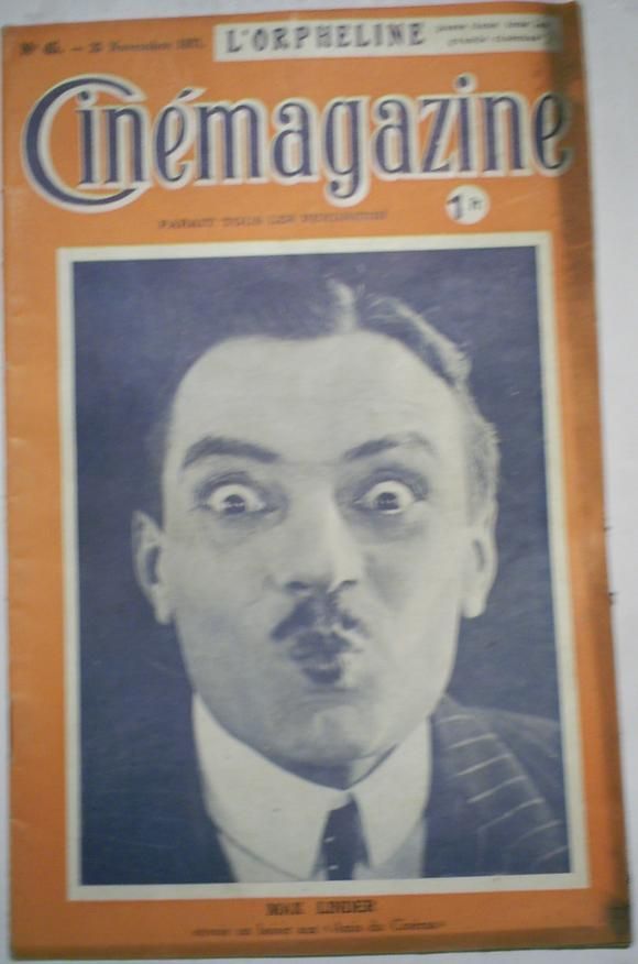 CINEMAGAZINE magazine side cover Issue 45 25 November 1921