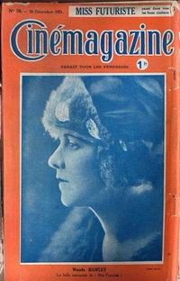 CINEMAGAZINE magazine side cover Issue 50 30 December 1921